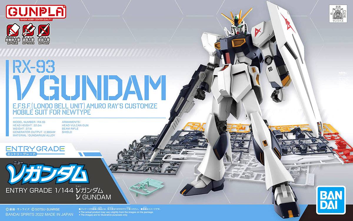 Entry Grade NU Gundam RX-93 - Escala 1/144 - Bandai