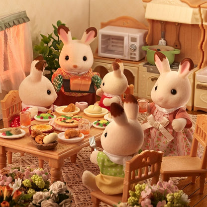 Sylvanian Families Familia Conejos Chocolate