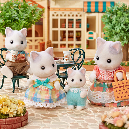 Sylvanian Families Familia Gatos Latte