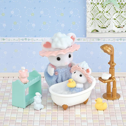 Sylvanian Families Hora del Baño Ratones Malvavisco