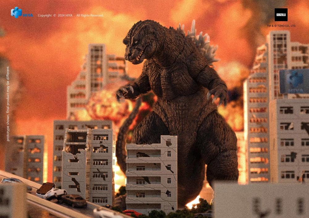 Hiya Toys Godzilla (2001) - Godzilla, Mothra and King Ghidorah