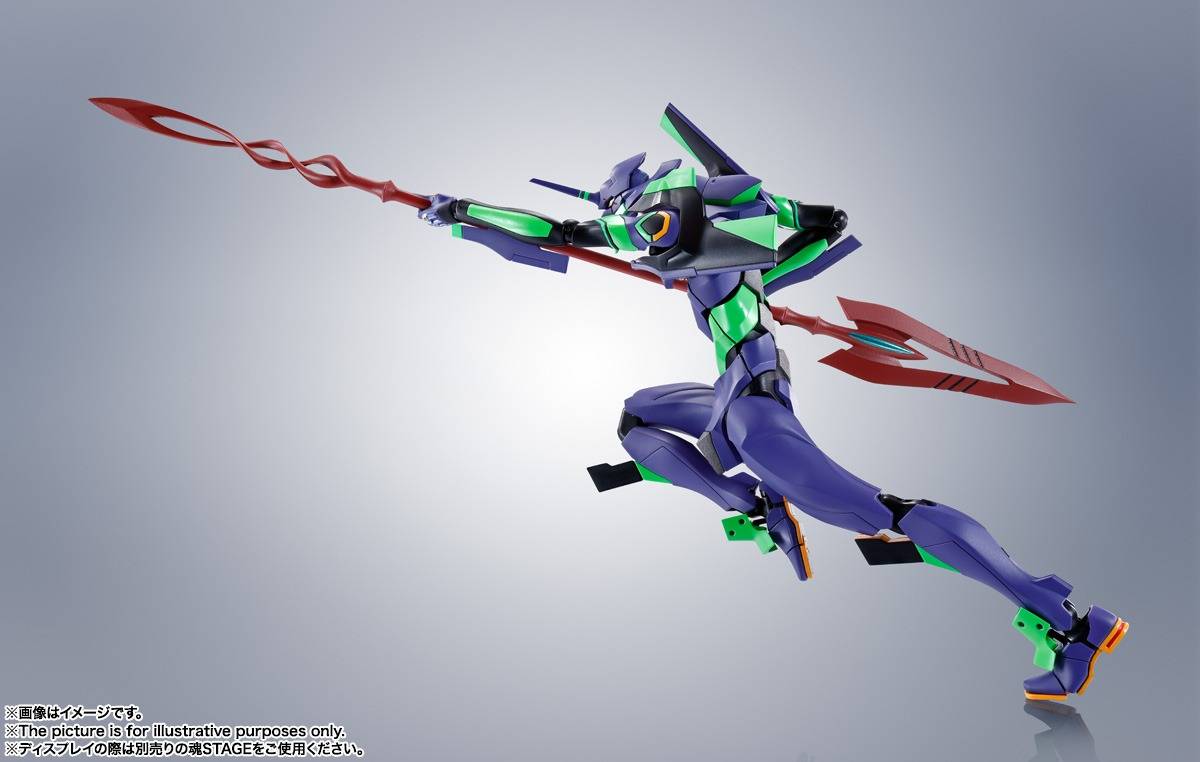 Robot Spirits SIDE EVA: Evangelion Unit 01 + Spear Of Cassius (Renewal Color Ver.)