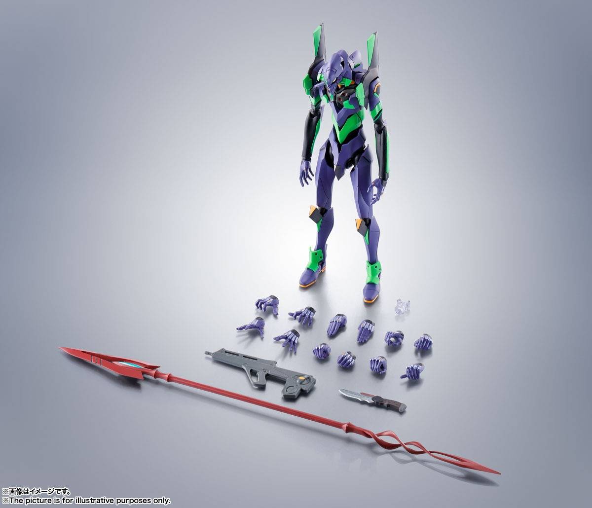 Robot Spirits SIDE EVA: Evangelion Unit 01 + Spear Of Cassius (Renewal Color Ver.)